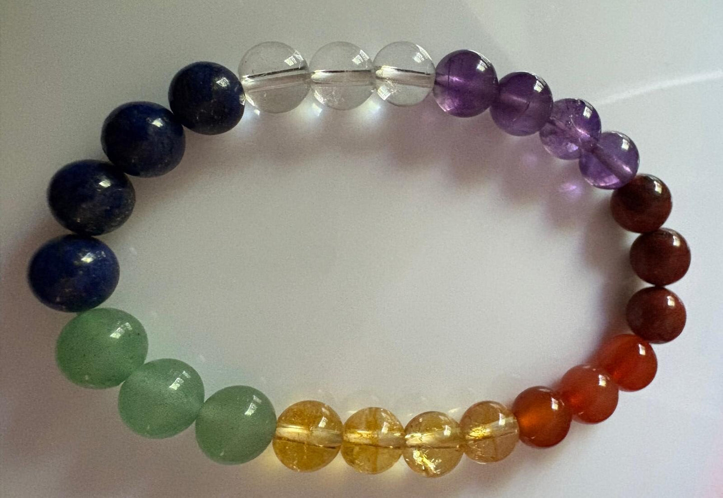 7 Charka Bracelet (8 mm Beads)