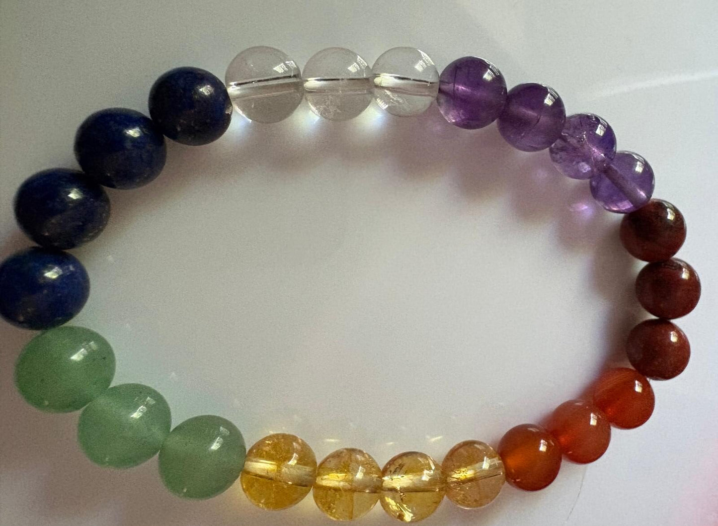 7 Charka Bracelet (8 mm Beads)