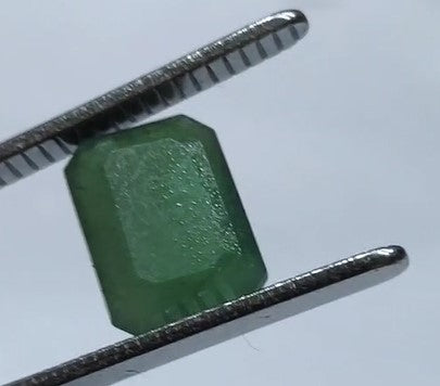 Emerald stone Ring in Silver-1