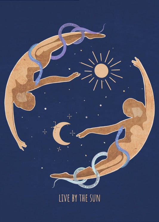 Wall art Spiritual Feminine Energy, Sun, Moon, Snake, Venus..-1