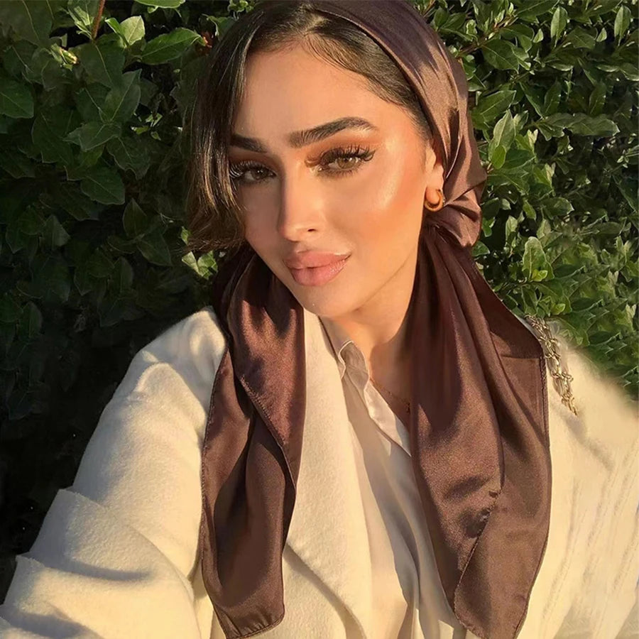 Silk Scarves for Women Square 90*90 cm