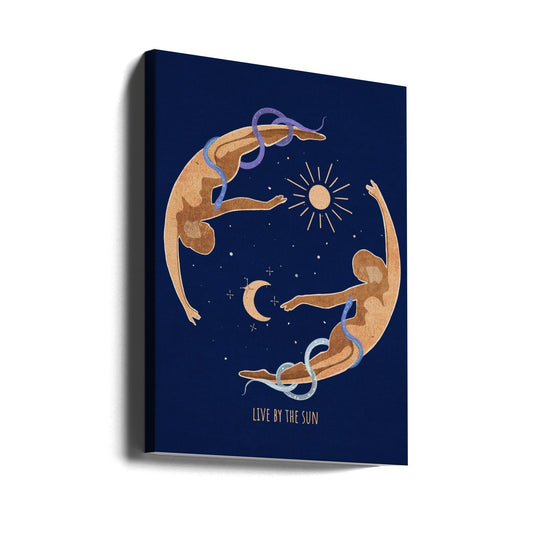 Wall art Spiritual Feminine Energy, Sun, Moon, Snake, Venus..-0